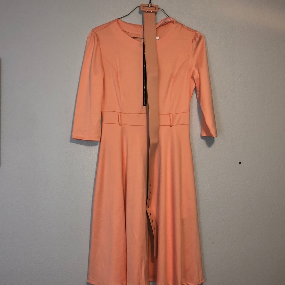 Peach dress